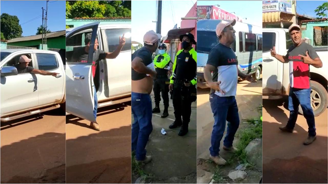 VÍDEO: Vereador ‘valentão’ ameaça agentes de trânsito em Jacundá