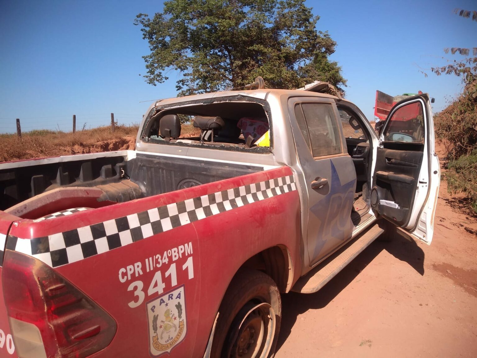 Policiais sobrevivem a grave acidente com viatura na zona rural de Marabá