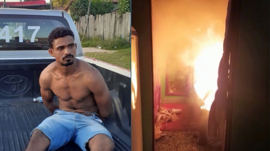 Homem não aceita término e incendeia casa da ex em Itupiranga