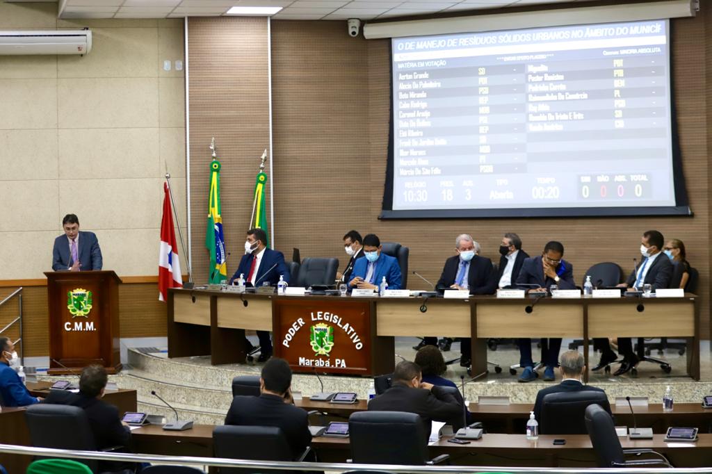 Câmara de Marabá aprova criação de taxa para a coleta de lixo