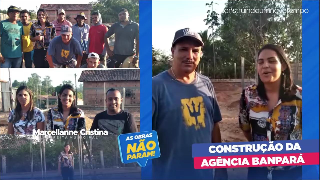 Marcellanne comemora início das obras de mais uma agência em São João do Araguaia