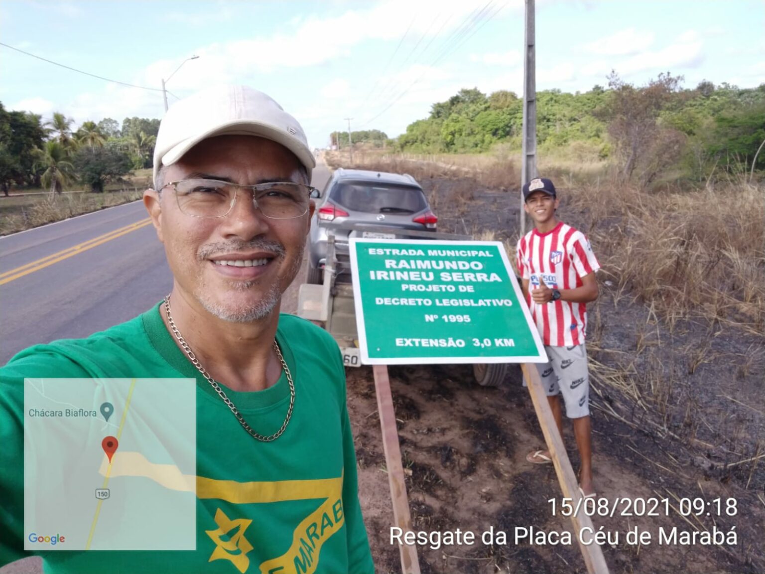 Religiosos recuperam placa furtada em homenagem a santo em Marabá