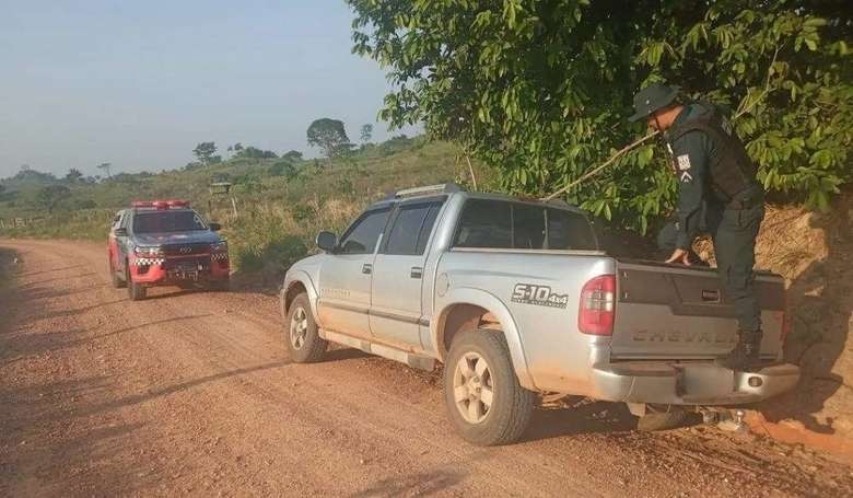PM apreende S10 utilizada em chacina de Parauapebas na zona rural de Xinguara