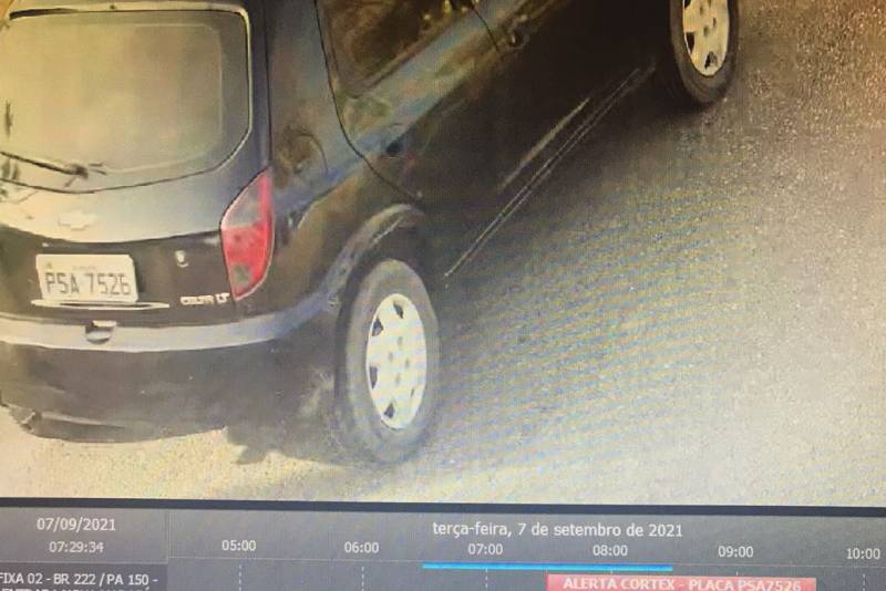 Câmeras identificam carro e polícia prende motorista foragido em Marabá