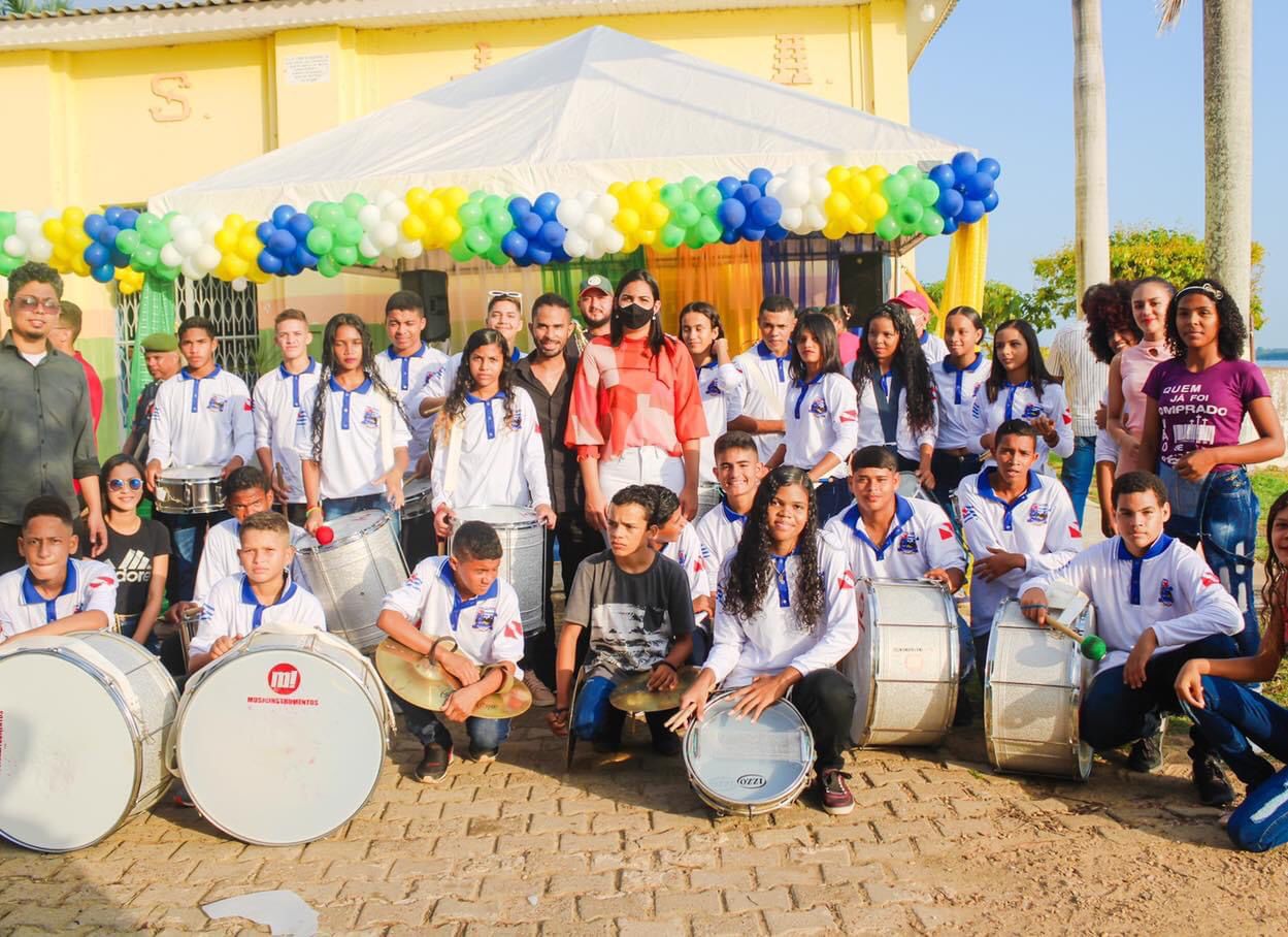 Banda Marcial abrilhanta 7 de Setembro em São João do Araguaia