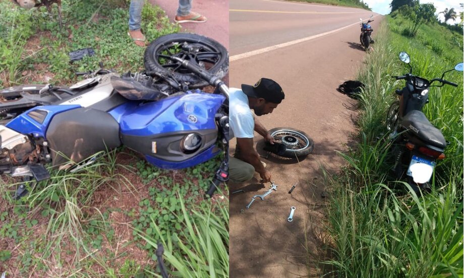 Motociclista morre em acidente após ajudar mulher com pneu furado