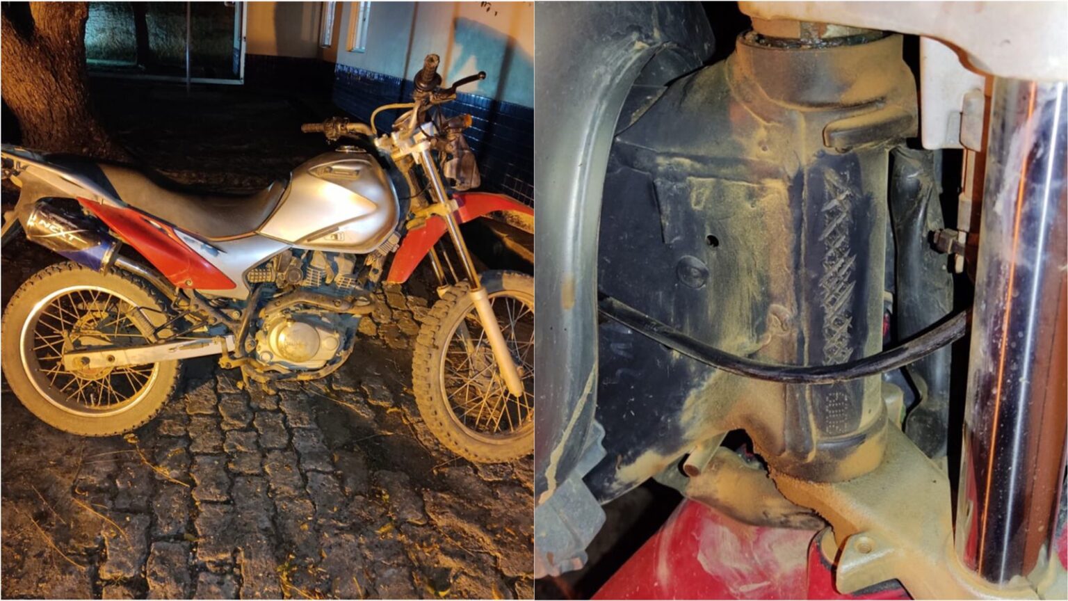 Receptador é preso com moto sem placa e com chassi raspado em Itupiranga