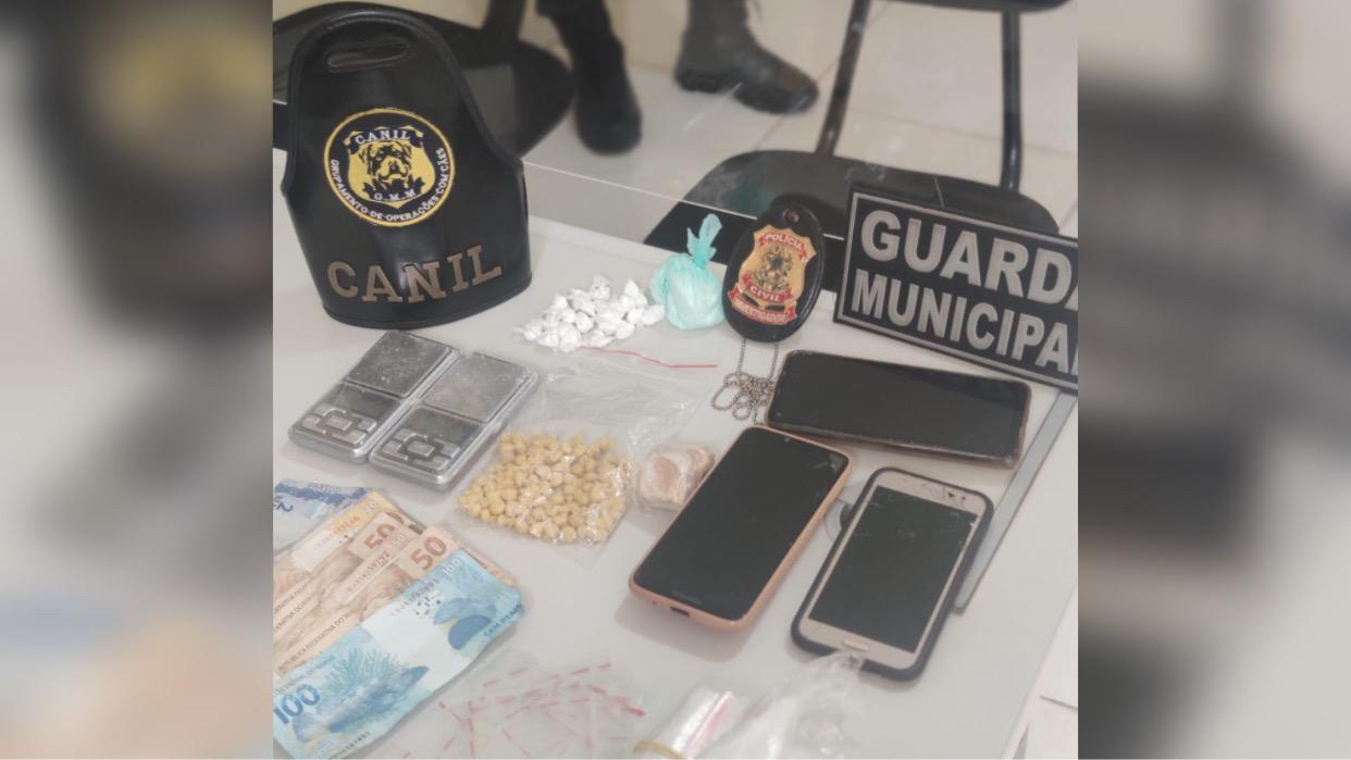 Casal é preso com drogas e quase R$ 26 mil dentro de mala em Marabá