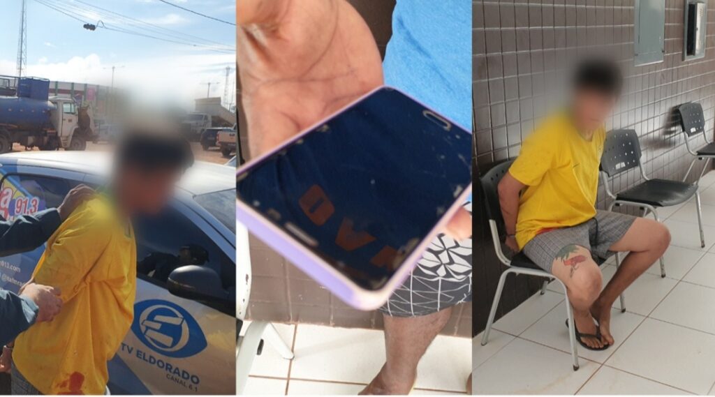 Jovem é preso ao invadir casa de estudante para furtar celular