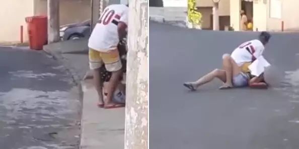 Homem não aceita término e corta o cabelo da ex-namorada na rua