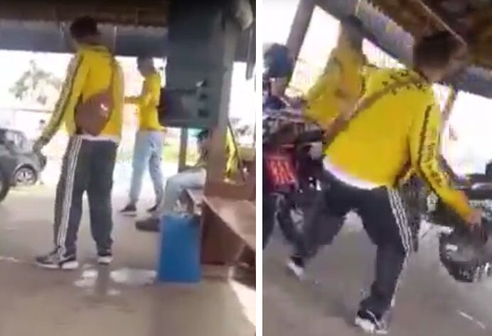 No Pará, mototaxista espanca colega com capacete após discussão