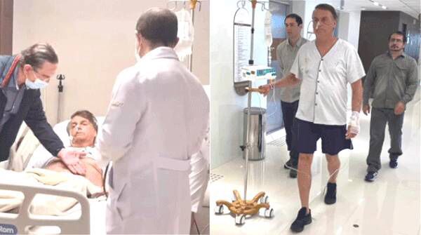 Camarão não mastigado causou obstrução intestinal em Bolsonaro, diz médico