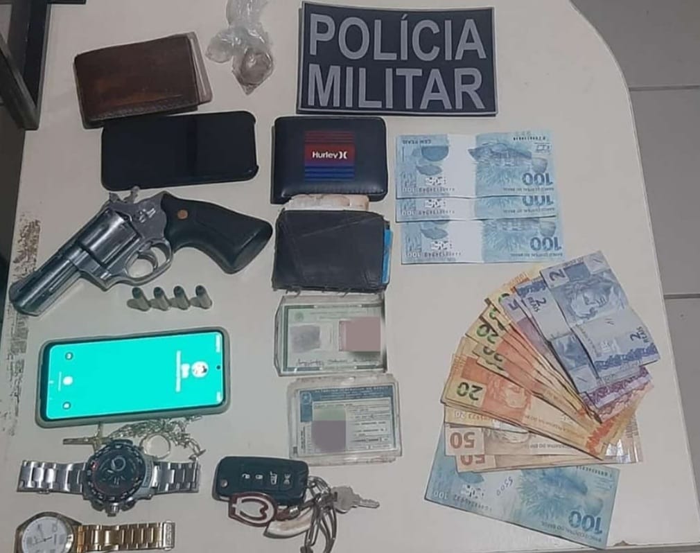 PM prende dupla com droga, arma e carro roubado, no sudeste do Pará