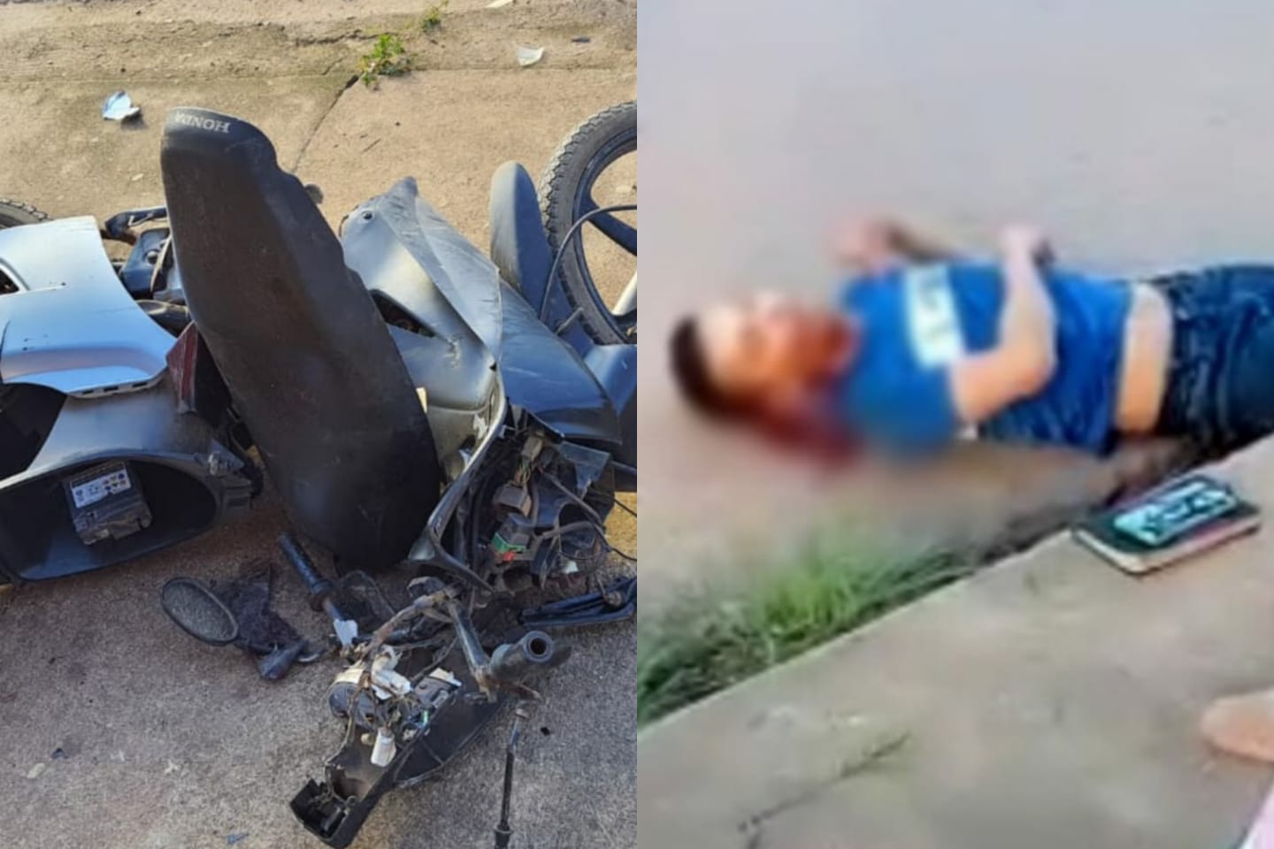 Motorista invade preferencial e colide com motociclista no Pará