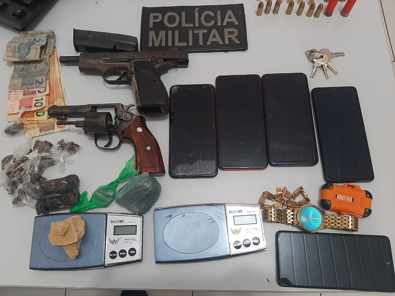 PM prende traficante com armas e drogas no interior do Pará