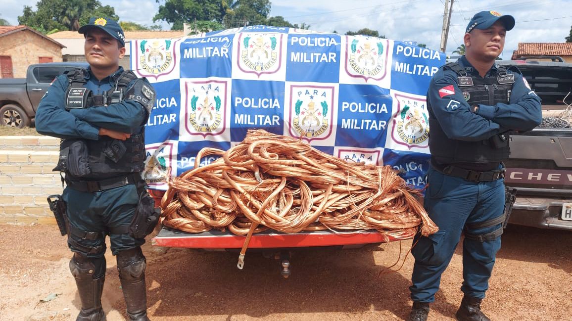 Polícia prende quatro homens e apreende 270 kg de cobre no sudeste do Pará