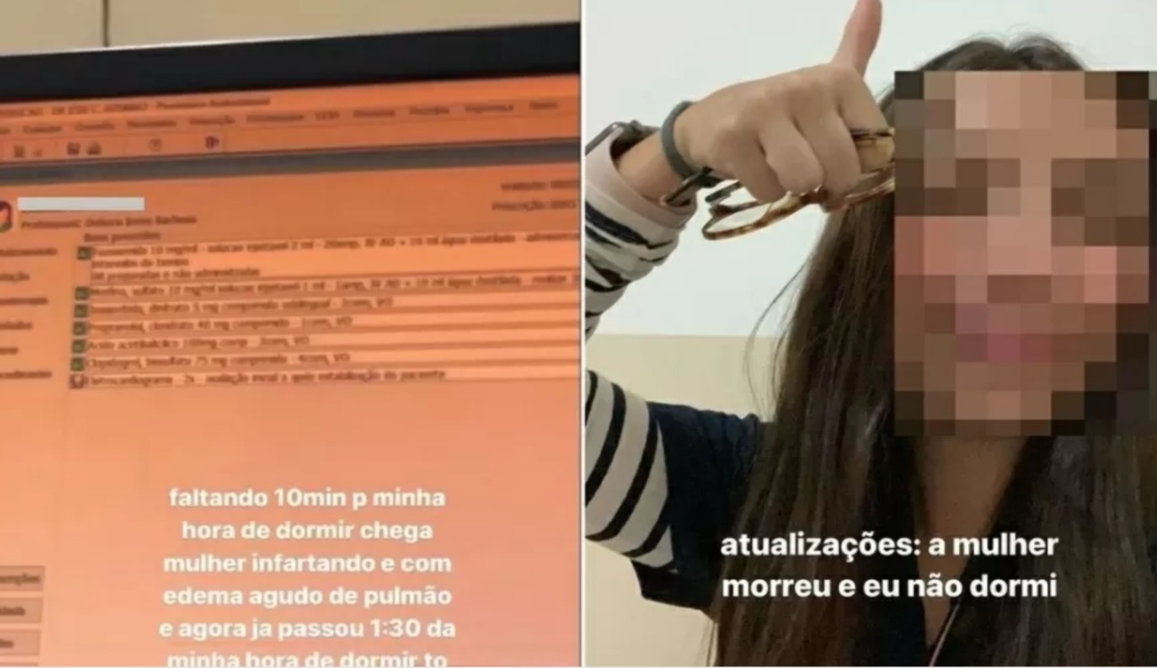 Estudante de medicina ironiza morte de paciente: ‘Morreu e eu não dormi’
