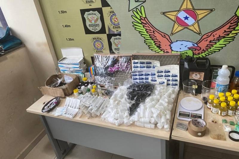 Polícia desmonta laboratório clandestino de anabolizantes no Pará