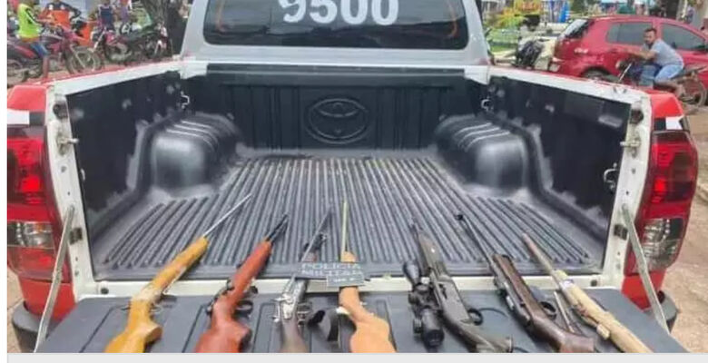 PM prende homem com sete armas de fogo no interior do Pará