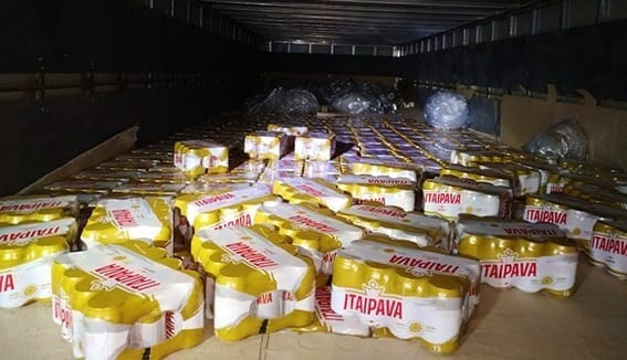 PRF apreende 16 mil litros de cerveja sem documentação no nordeste do Pará