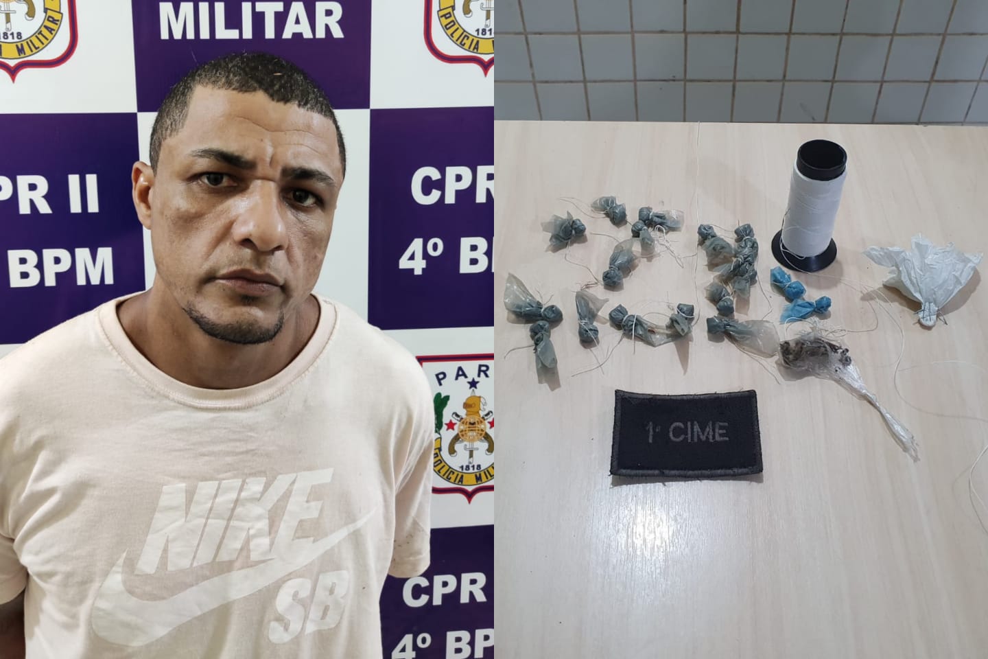Homem é preso pela PM ao ser flagrado com drogas em Marabá