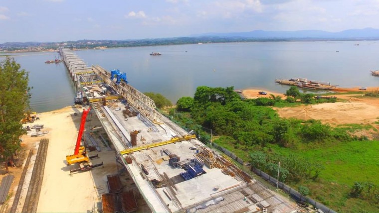 Bolsonaro visita obras ainda em andamento de ponte entre Pará e Tocantins