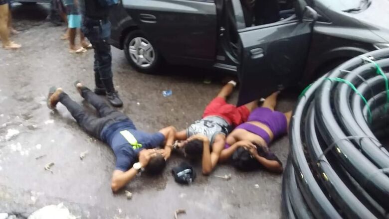 Polícia prende acusados de roubar carro de aplicativo e realizar assaltos no Pará