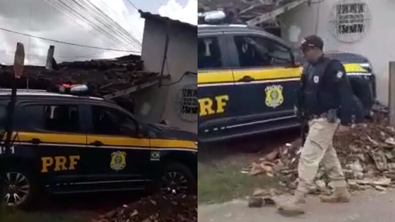 Viatura da PRF perde o controle e invade residência no Pará