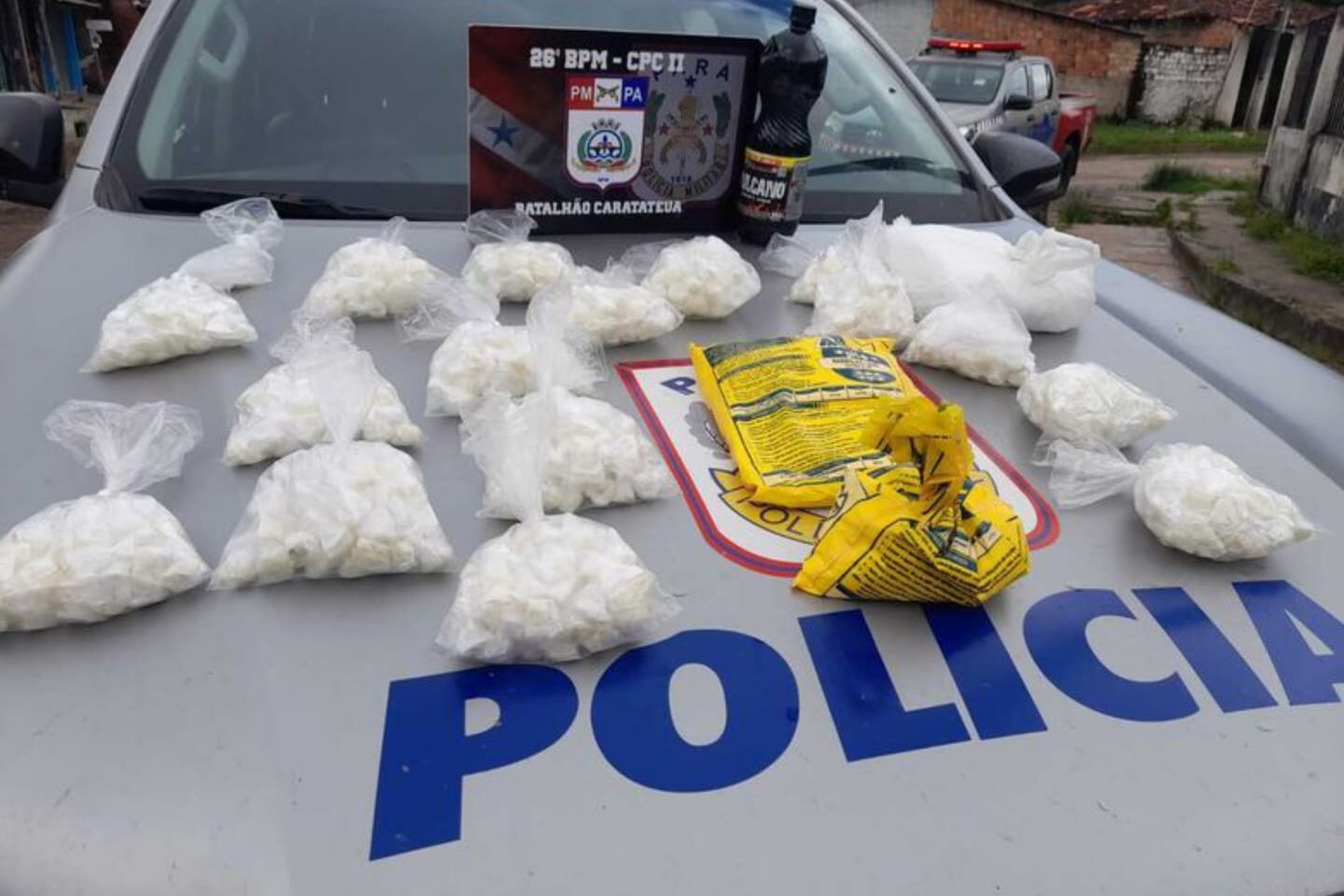 PM prende dupla com mais de 700 papelotes de cocaína no Pará