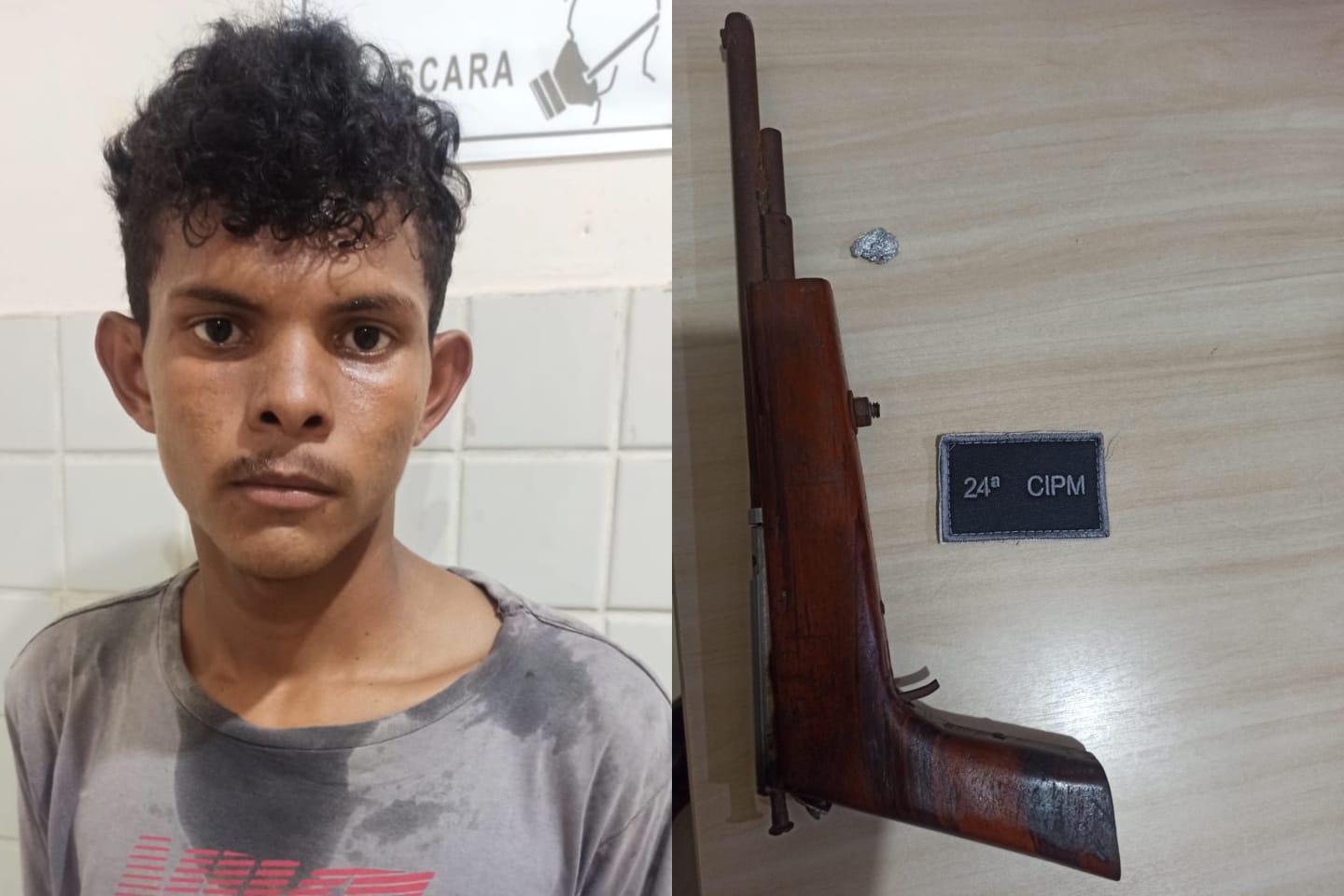 Jovem é preso e adolescente apreendido com arma de fogo em Itupiranga