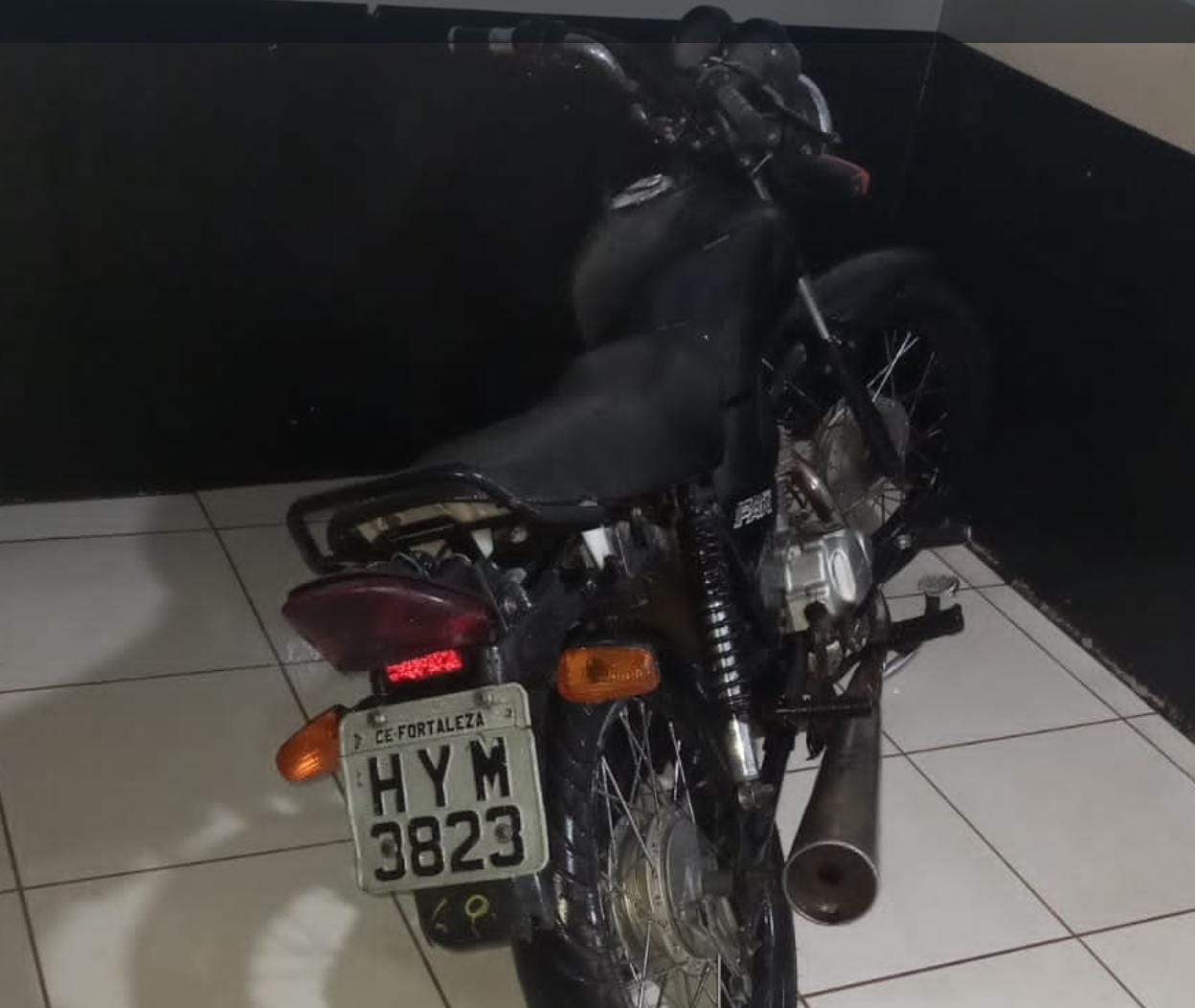 PM prende suspeito com moto roubada em Marabá