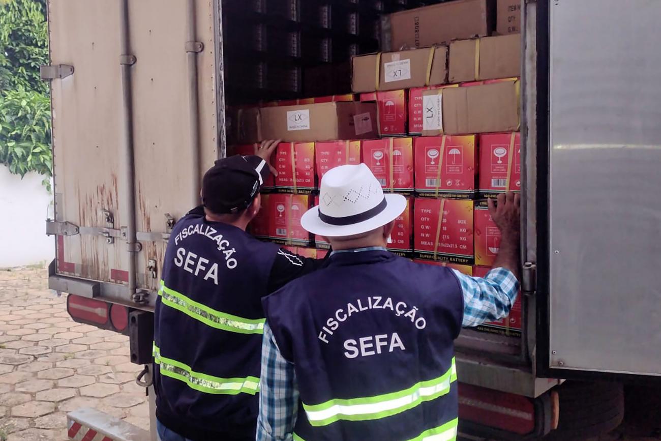 Fiscalização apreende mercadoria importada no sudeste do Pará