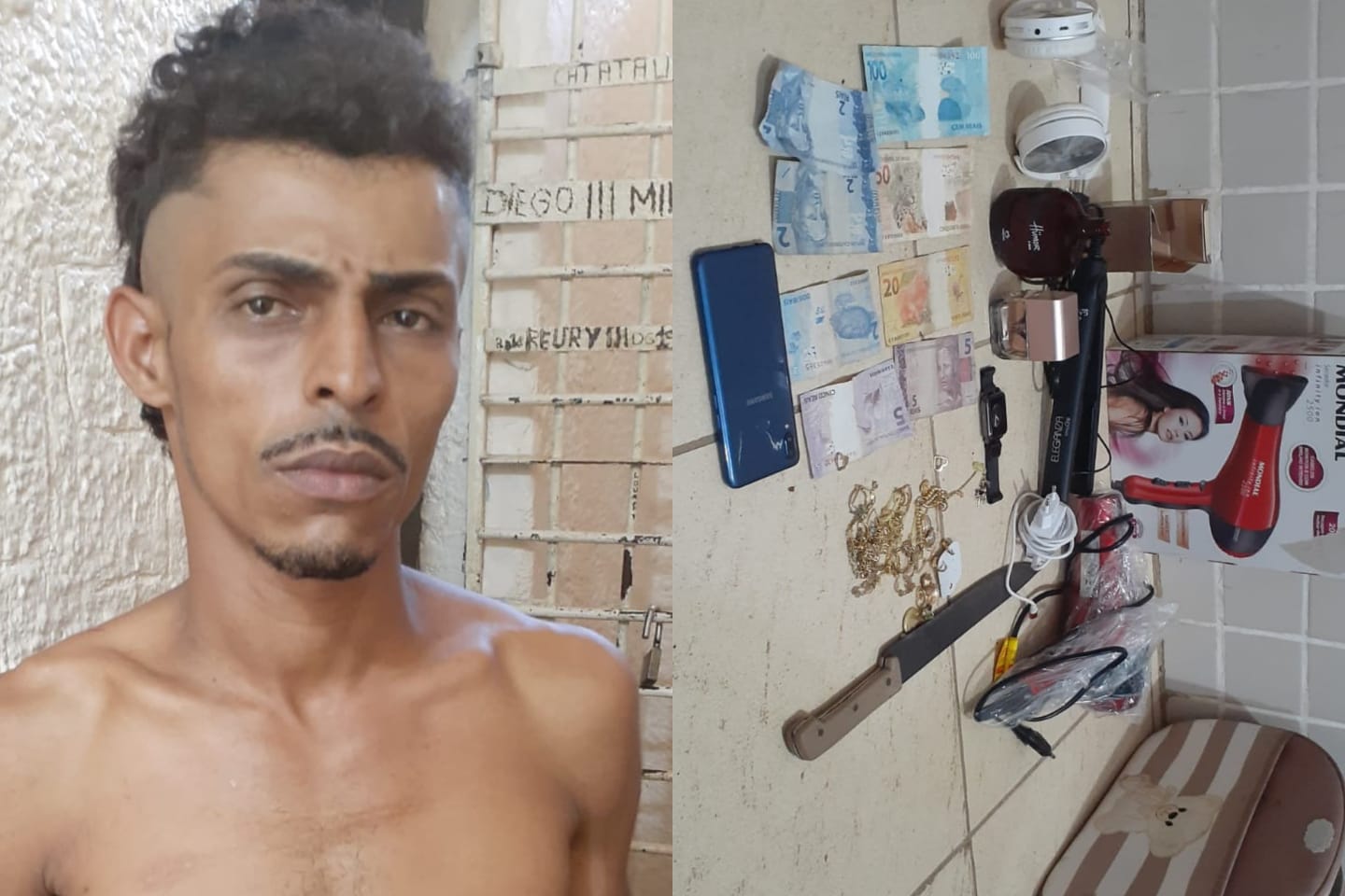 PM captura dupla que ‘limpou’ residência em Itupiranga