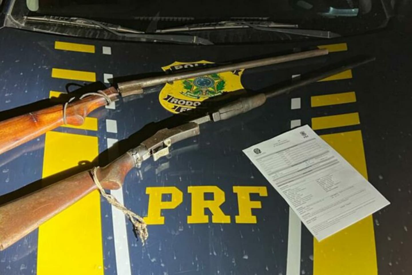 Espingardas de fabricação caseira são apreendidas pela PRF no Pará