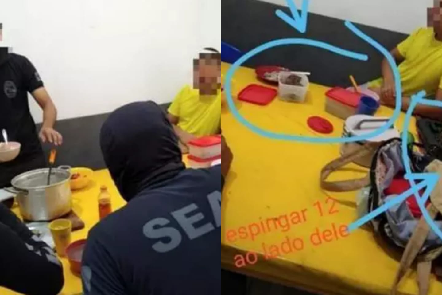Preso é investigado após ser flagrado almoçando com servidores ao lado de armas em Marabá