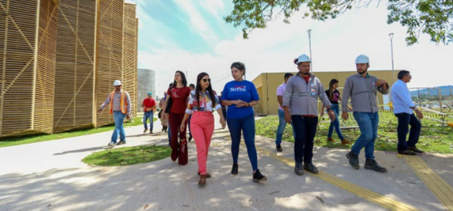 Prefeita de Canaã dos Carajás visita obras da Usina da Paz