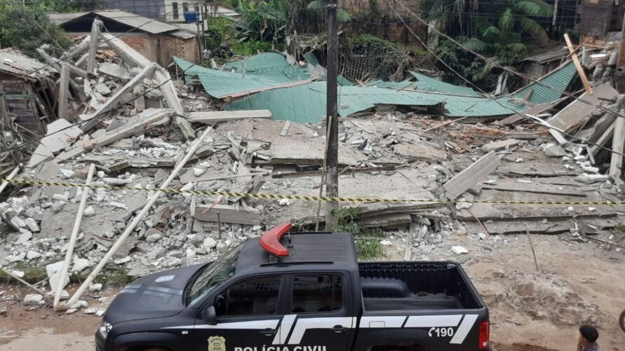 Prédio em construção desaba no interior do Pará