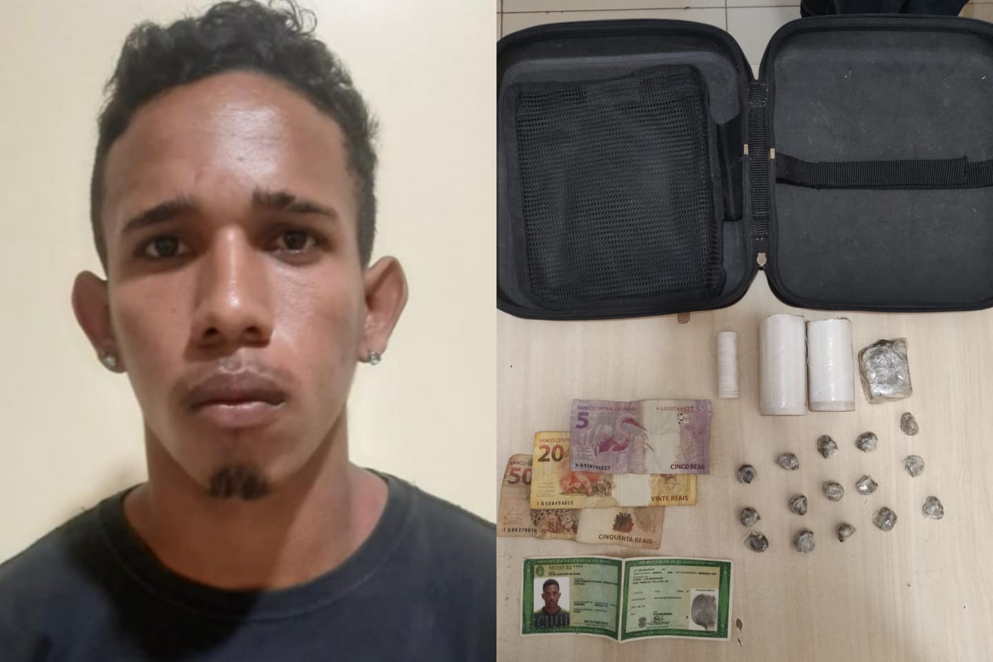 Homem é preso ao ser flagrado jogando bolsa com maconha no chão em Marabá