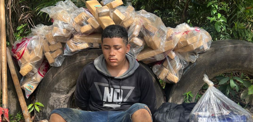Jovem é preso tentando enterrar 56 kg de maconha no Pará