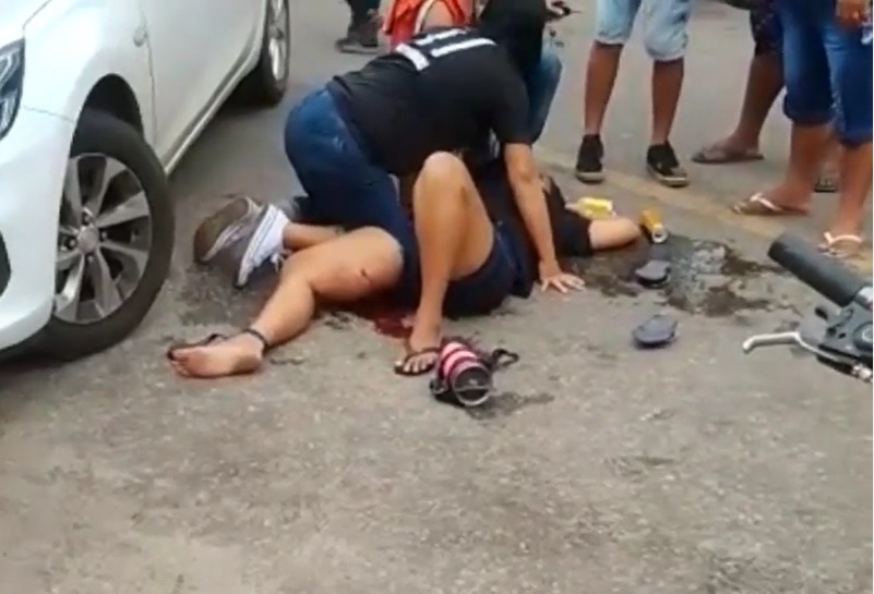 Mulher é baleada por policial penal em Marituba