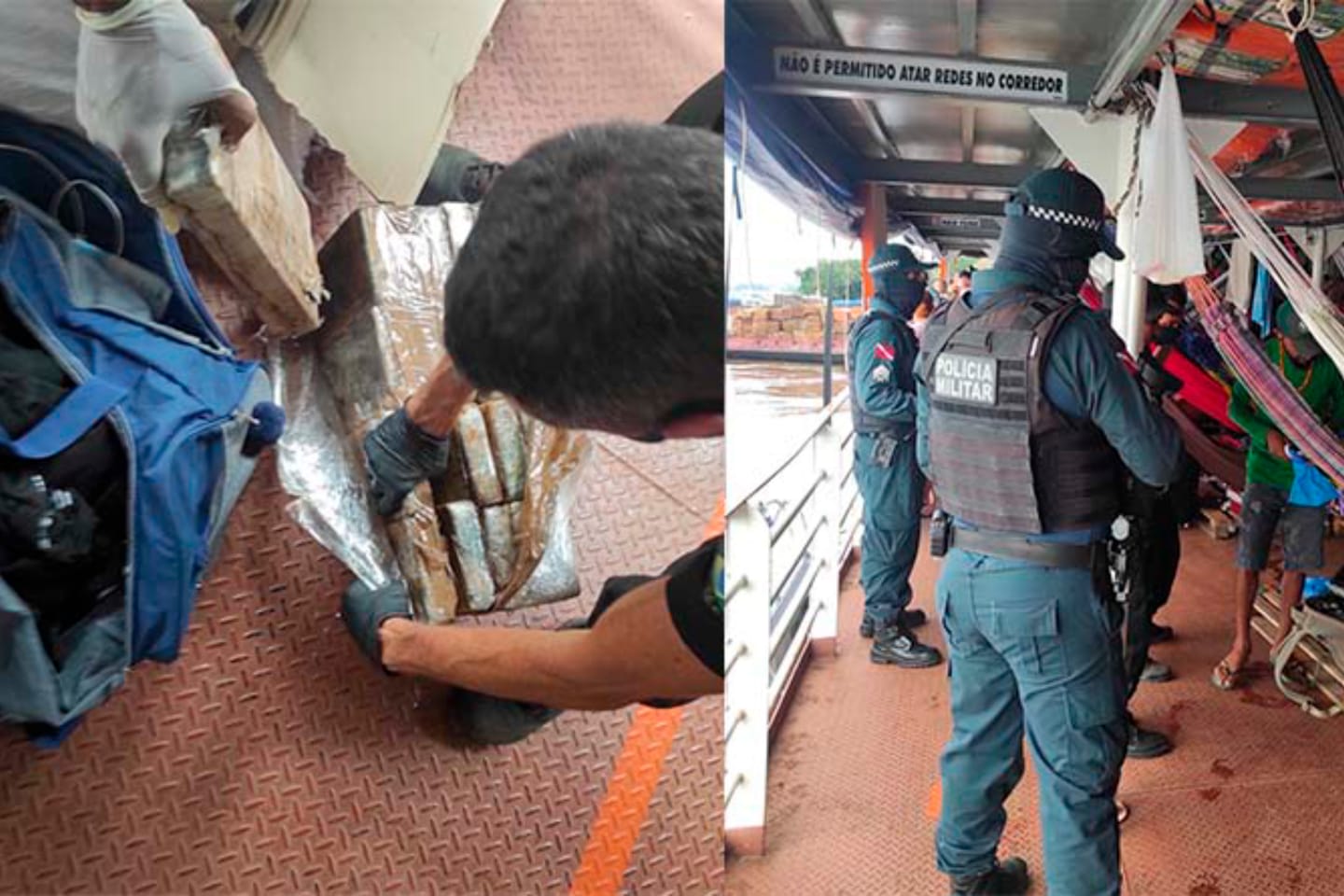 Traficantes são presos com mais de 40 kg de drogas dentro de embarcação no Pará