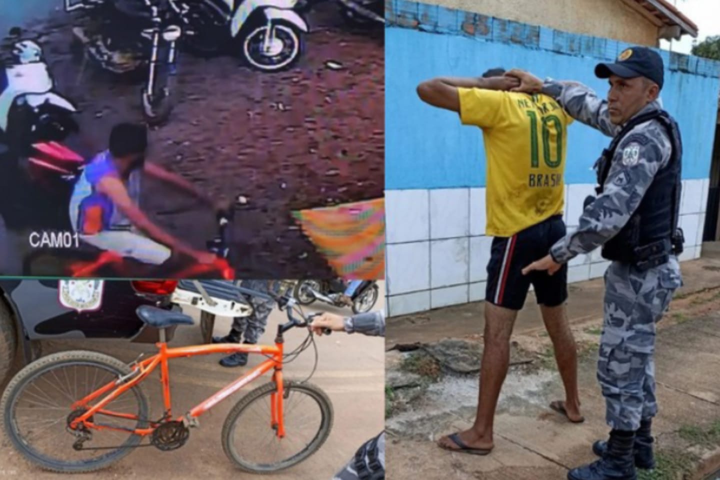 Homem invade escola, furta bicicleta e é preso em Tucuruí