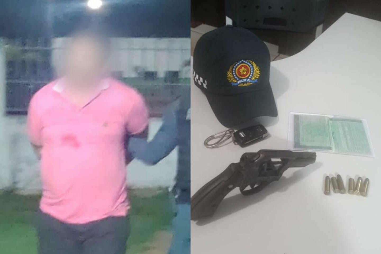 Homem é preso após atropelamento e disparos de arma de fogo no Pará