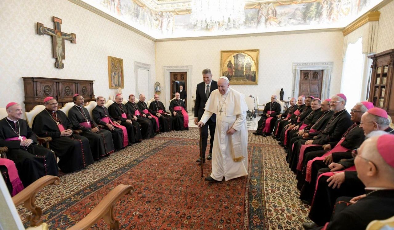 Bispo de Marabá encontra papa Francisco no Vaticano
