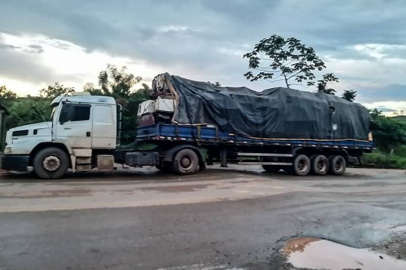 Fiscalização apreende carga de 26 toneladas de sucata no sudeste do Pará