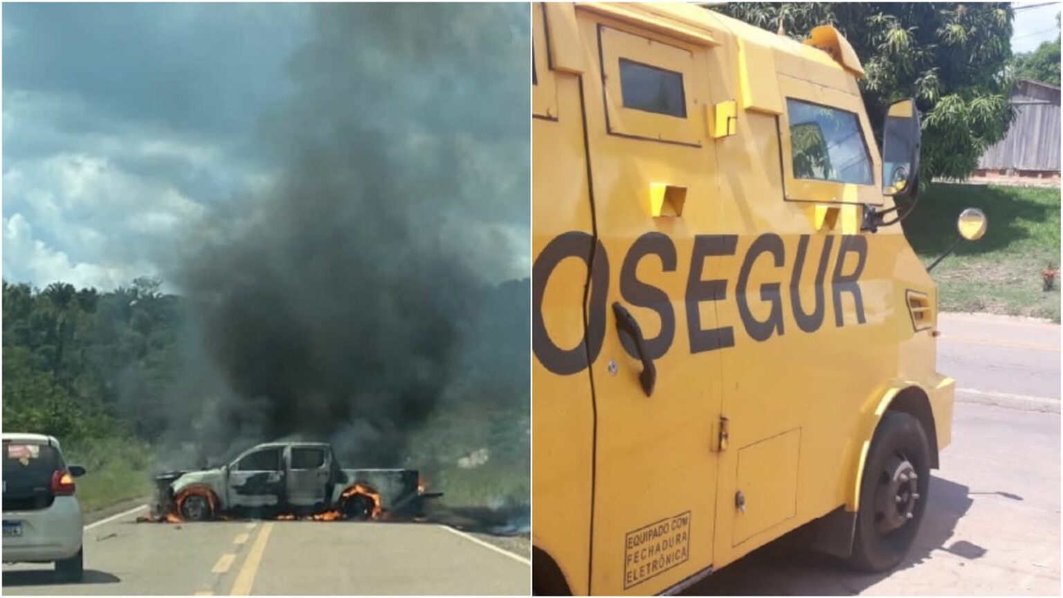 Polícia de Marabá procura suspeitos de tentativa de assalto a carro-forte