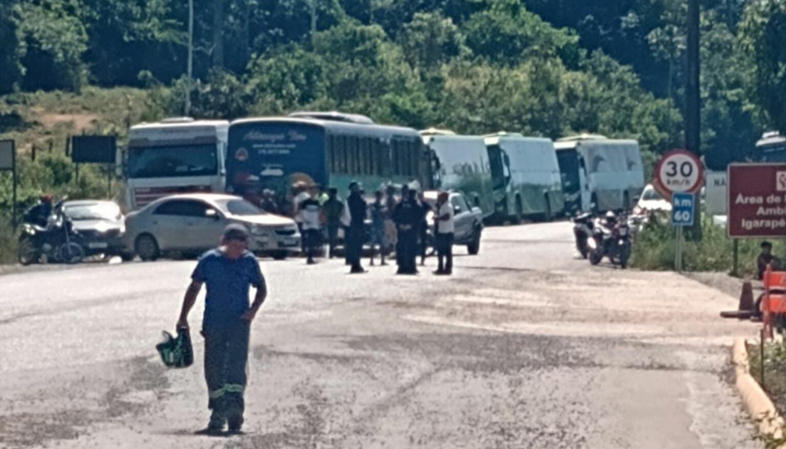 Garimpeiros bloqueiam portaria do Projeto Salobo, em Parauapebas