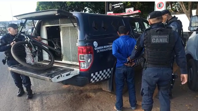 Guarda Municipal de Parauapebas prende suspeito de furtar bicicleta e celular