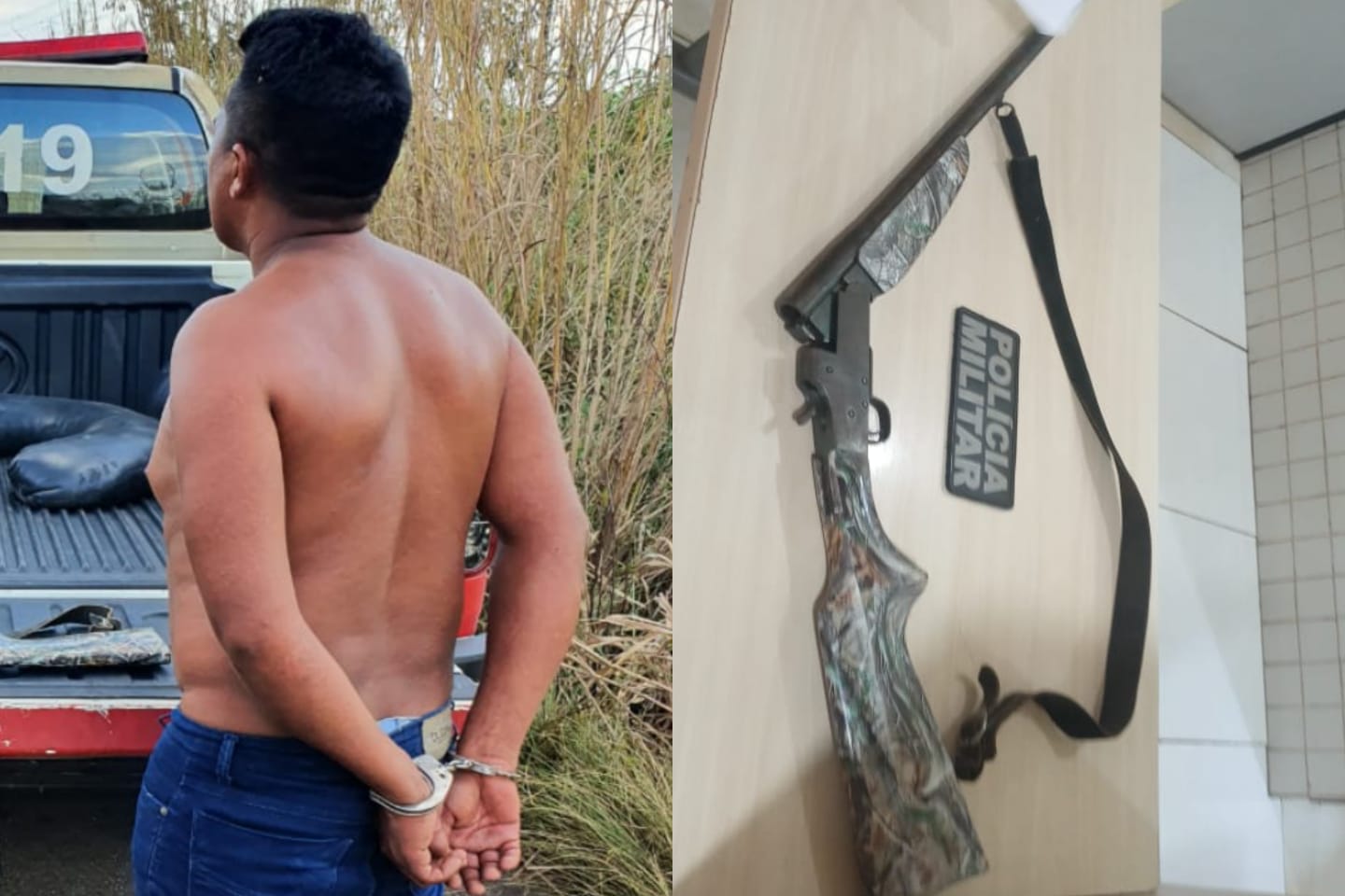Homem embriagado é preso ao assustar moradores com espingarda na zona rural de Marabá