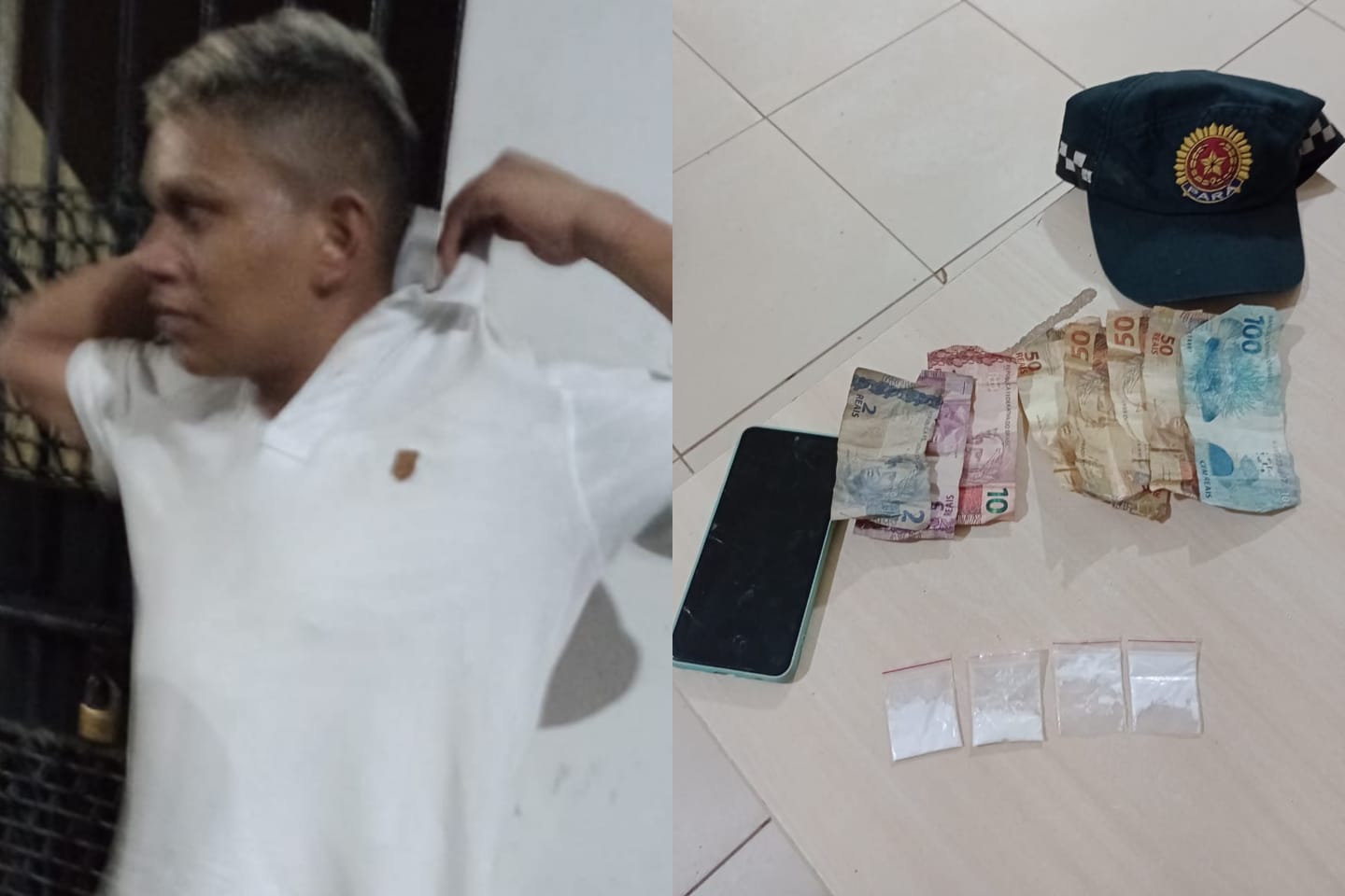 Homem é preso ao ser flagrado vendendo drogas em Marabá